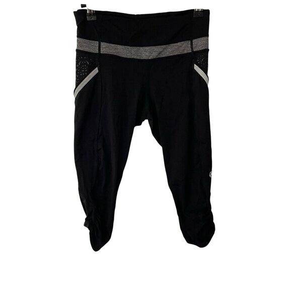 Lululemon Run A Marathon Crop Leggings Capri Side Pockets Size 4 Active Athletic - Picture 3 of 12